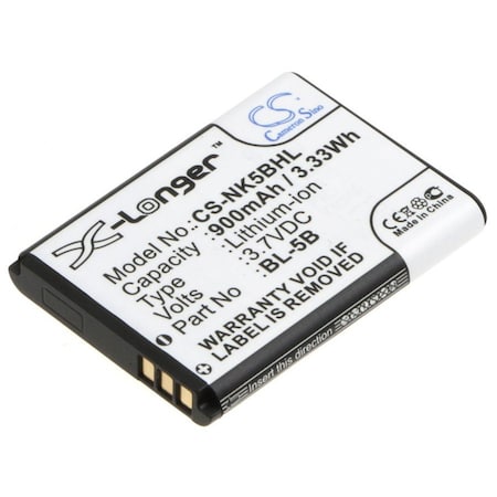 Bsc Preferred Gps Tracker GT102 TK102 900mAh Camera Replacement Battery CS-NK5BHL.10
